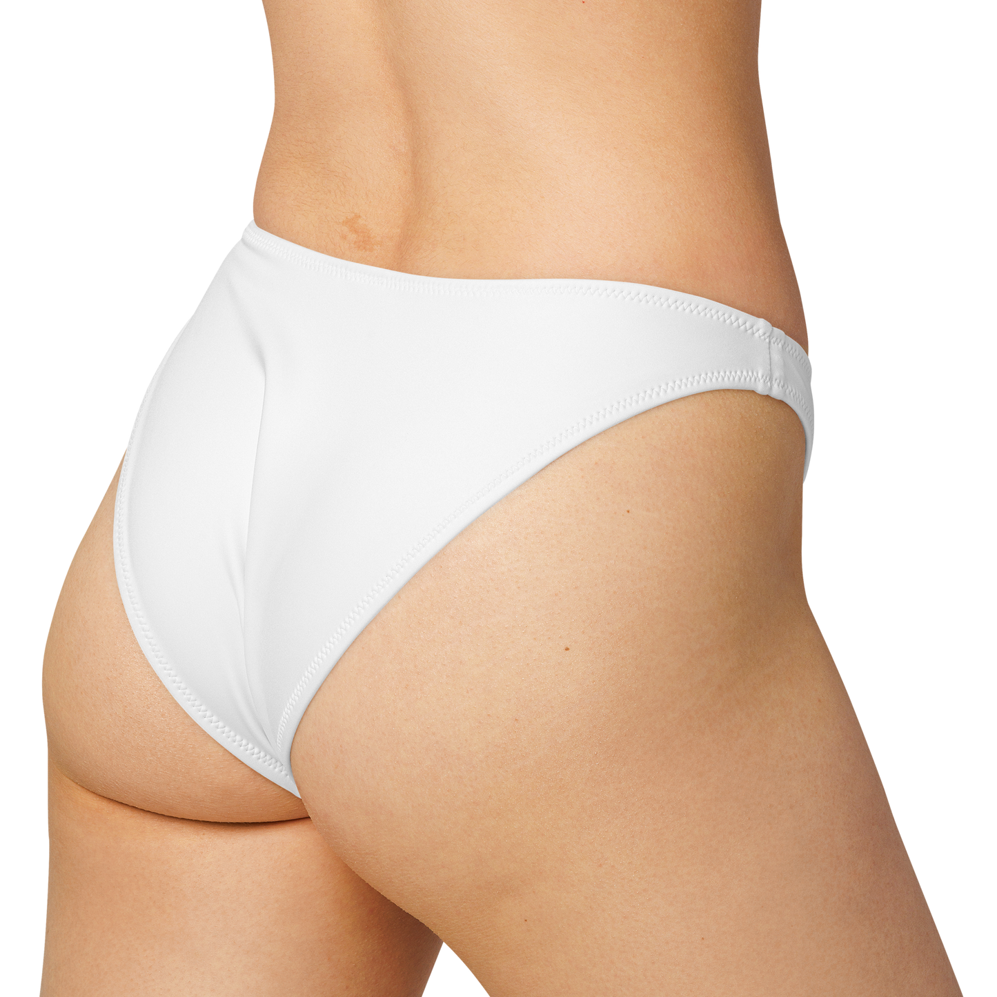 White Foam V-cut Bikini Bottom